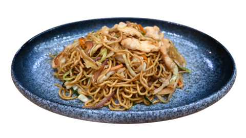 100 Nouilles sautées au poulet 鸡肉炒面