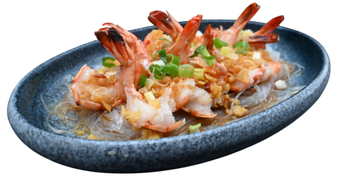 107 Scampis à l’ail aux vermicelles 蒜蓉粉丝虾