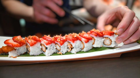 75 California couleurs tempura fraise